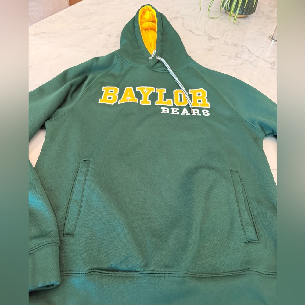 Men’s Green Baylor Bears Hoodie, size Small, EUC